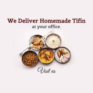 Tiffin Service promotional template