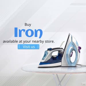 Iron promotional template