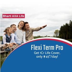 Bharti Axa Life Insurance banner