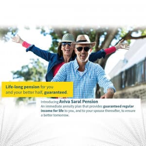 Aviva India Life Insurance flyer