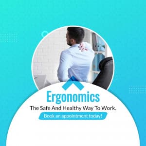 Ergonomics-Do & Don't for Healthy lifestyle business banner