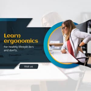 Ergonomics-Do & Don't for Healthy lifestyle business post