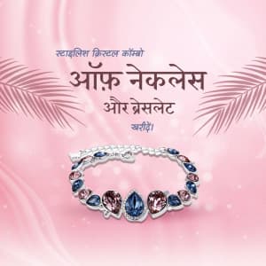 Crystal Jewellery marketing poster