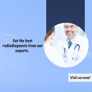 Radiodiagnosis promotional template