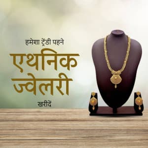 Ethnic Jewellery marketing poster