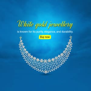 White Gold Jewellery promotional poster