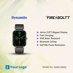 Fireboltt promotional template