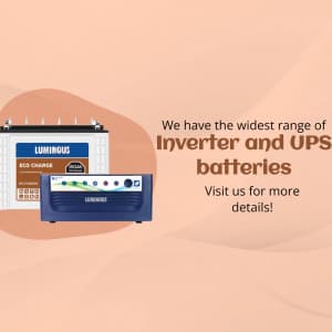 Two-Wheeler Batteries promotional template