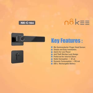 NoKee Locks marketing poster