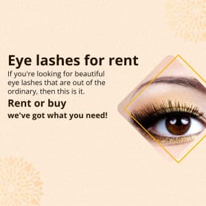 Eyelashes promotional template