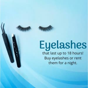Eyelashes promotional poster