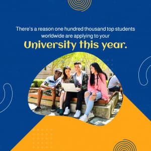 University business flyer