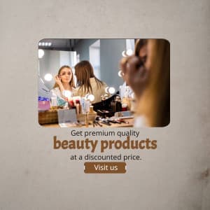 Beauty marketing poster