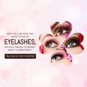 Eyelashes promotional post