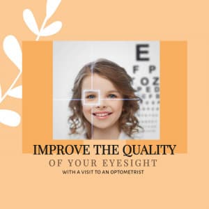 Optometrist promotional template