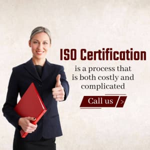 ISO Certification promotional template