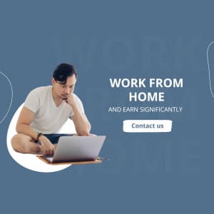 Work From Home marketing post