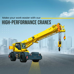 Crane Service Provider business flyer