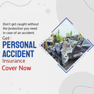 Personal Accident Insurance promotional template