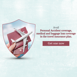 Individual Travel Insurance business flyer
