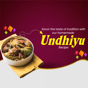 Undhiyu Social Media post