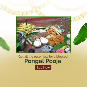 Pongal Pooja Kit Facebook Poster