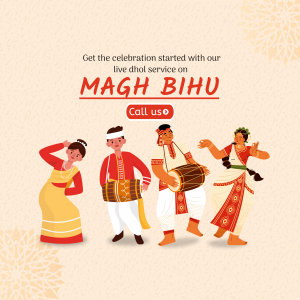 Magh Bihu Special marketing poster