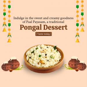 Pongal Food facebook ad banner