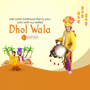 Dhol wala flyer