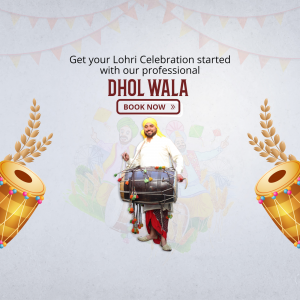 Dhol wala banner