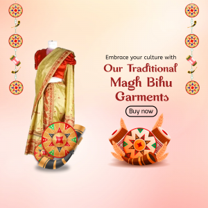 Bihu Traditional Wear Instagram banner