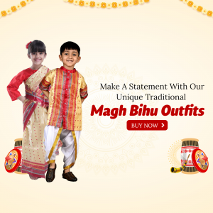 Bihu Traditional Wear flyer