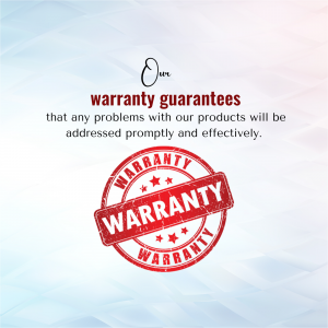 Warranty marketing flyer