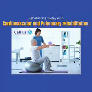 Cardiovascular & Pulmonary Rehabilitation business flyer