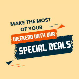 Weekend Offer Social Media poster