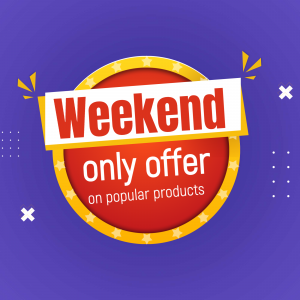 Weekend Offer marketing flyer