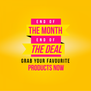 Month End Offer marketing poster