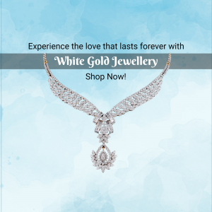 White Gold Jewellery promotional post