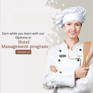 Hotel Management Course promotional poster