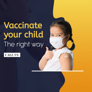 Child Vaccination business banner