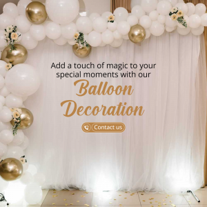 Baloon Decoration promotional template