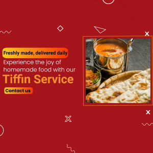 Tiffin Service promotional post