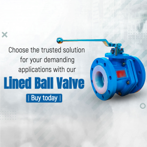 PVDF Lined PP Ball Valve business flyer