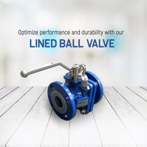 PVDF Lined PP Ball Valve promotional poster