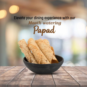 Papad promotional template