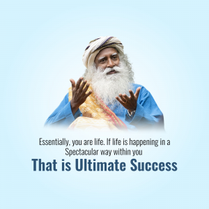 Sadhguru Social Media poster