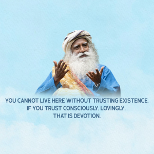 Sadhguru whatsapp status poster