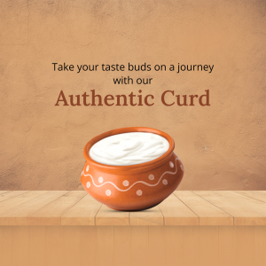 Curd promotional post