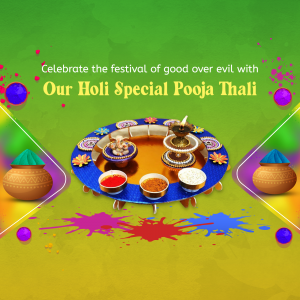 Holi Pooja Thali Instagram Post