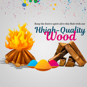 Wood for Holi facebook banner